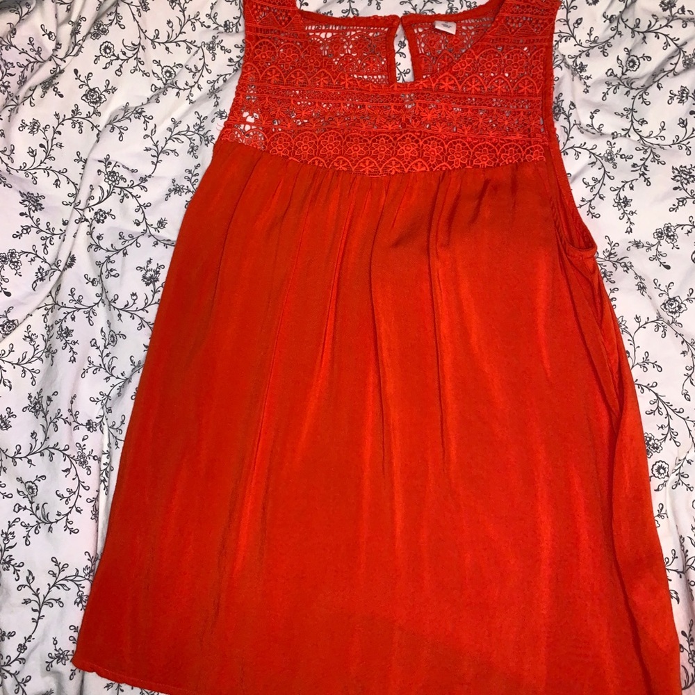 ORANGE FLOWY TANK